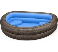 Детский надувной бассейн BestWay TruPrint Wicker 231x178x53см, 575л, от 6 лет 54426 BW