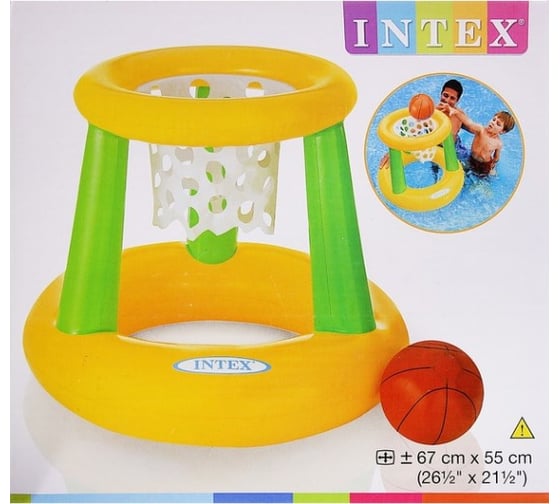 Надувное баскетбольное кольцо INTEX 67x55см, упак.12 58504