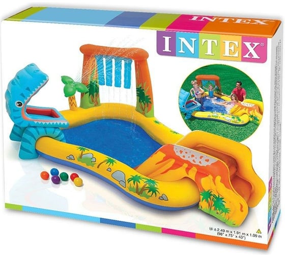 Детский игровой центр Intex Динозавр 241х191х109см 57444