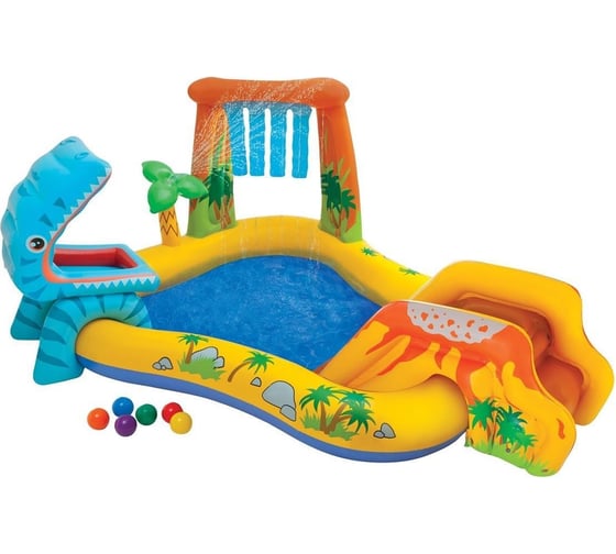 Детский игровой центр Intex Динозавр 241х191х109см 57444