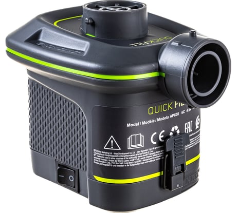 Электрический насос Intex Quick-Fill, на батарейках 6шт, типC, 3 насадки в комплекте 66638
