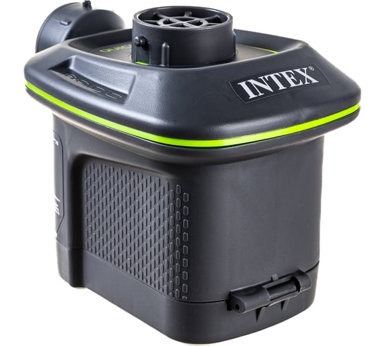 Электрический насос Intex Quick-Fill, на батарейках 6шт, типC, 3 насадки в комплекте 66638