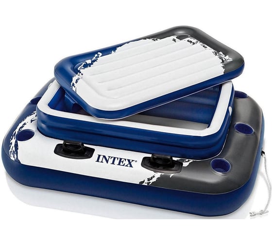 Плавающий холодильник Intex 122х97см River Runs с подстаканниками 58821