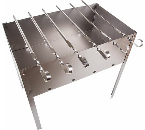 Сборный мангал с шампурами СОКОЛ ЭКОНОМ в гофрированной картонной коробке 62-0008