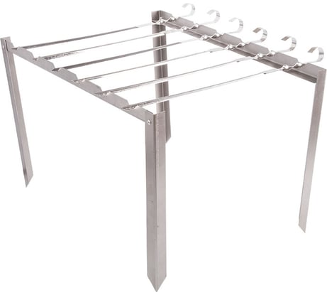 Подставка под шампура СОКОЛ с 6 шампурами, в чехле 62-0000