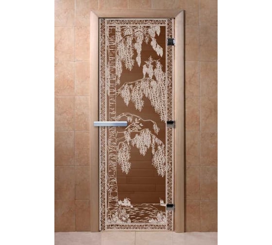 Дверь DoorWood "Березка" (бронза) 170x70 DW01866