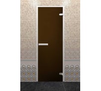 Дверь DoorWood Хамам ЛАЙТ "Бронза матовая" 200x80 (Z-образный профиль) DW02381