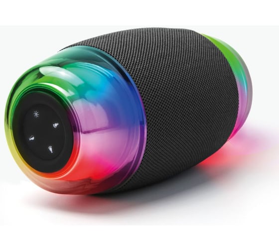 Беспроводная Bluetooth колонка Zetton с LED светомузыкой, 2 х 8Вт, серая ZTCEBTRGBSPG9RU