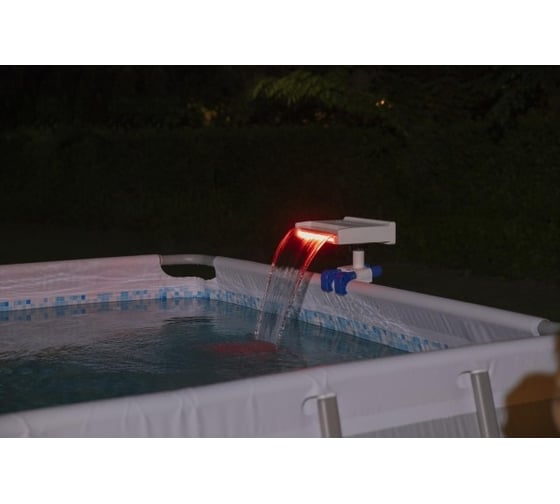 Водопад для бассейна с цветной Led-подсветкой BestWay, для фильтр-насосов от 2006 до 11355 л/ч 58619 BW