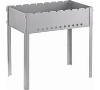 Мангал на барашках АгроСнаб 500х300х500 мм, толщина стали 1 мм, + 6 шампуров 58680