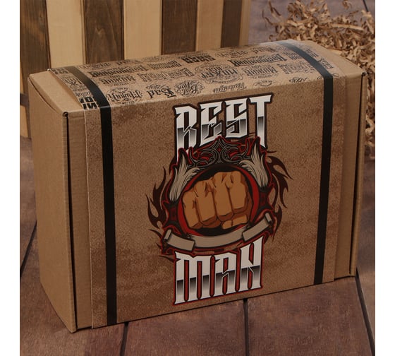 Подарочный набор Этель Best man полотенце и аксессуары (5 предметов) 10243081
