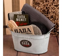Подарочный набор Этель Папа полотенце и аксессуары (6 предметов) 7546537