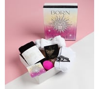 Подарочный набор Этель Born to shine полотенце и аксессуары (4 предмета) 7530336