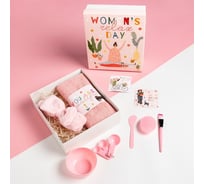 Подарочный набор Этель Women's day полотенце и аксессуары (4 предмета) 7546501