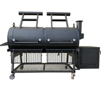 Американский двухсекционный смокер-коптильня smoker, толщина 9 мм Резка Металла 514