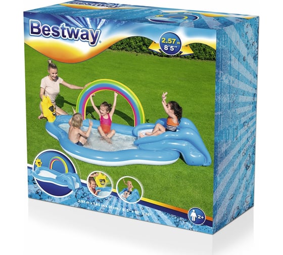 Игровой бассейн Bestway Блеск радуги 257x145x91см 53092 BW 006167