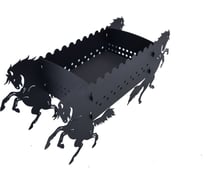 Мангал разборный Резка Металла Лошади 107