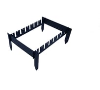 Мангал разборный Резка Металла без дна на костер, толщина стали 2 мм 122