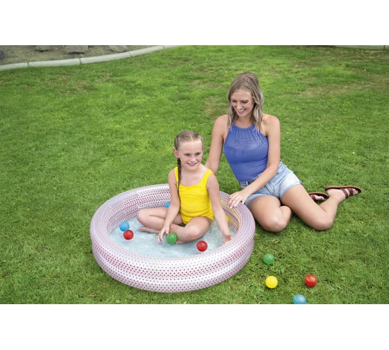 Детский надувной бассейн с мячами Bestway Play Pool, 91x20 см 51141 BW 030468
