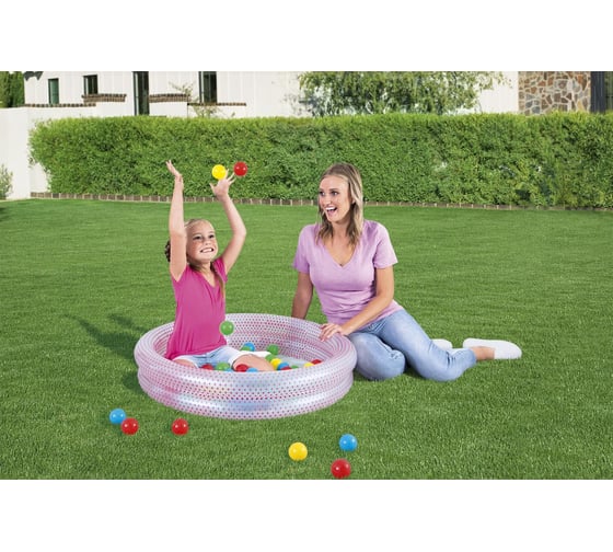 Детский надувной бассейн с мячами Bestway Play Pool, 91x20 см 51141 BW 030468