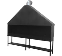 Мангал для ресторана Резка Металла 3 метра, с вытяжкой, толщина 5 мм 163