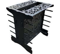 Мангал для под решетку и шампура Резка Металла вертикальный, толщина 4 мм 203