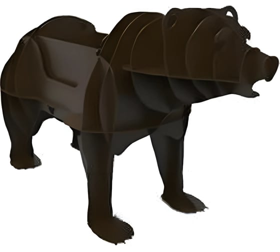 Мангал Резка Металла Медведь объемный 3D 154 1