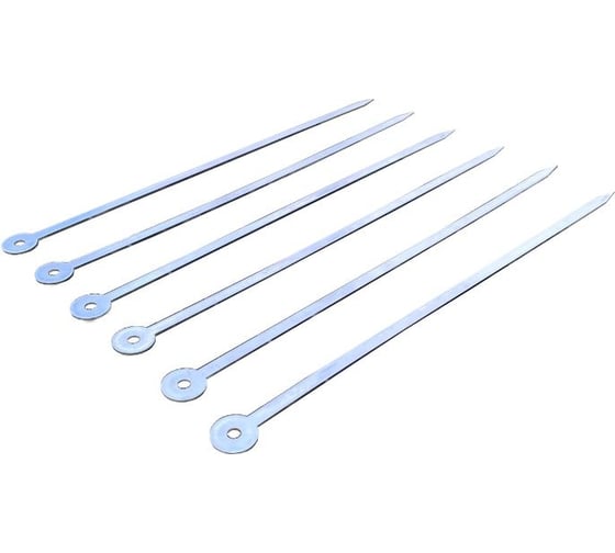 Шампур Резка Металла классический короткий из нерж. стали толщиной 2 мм 312 1