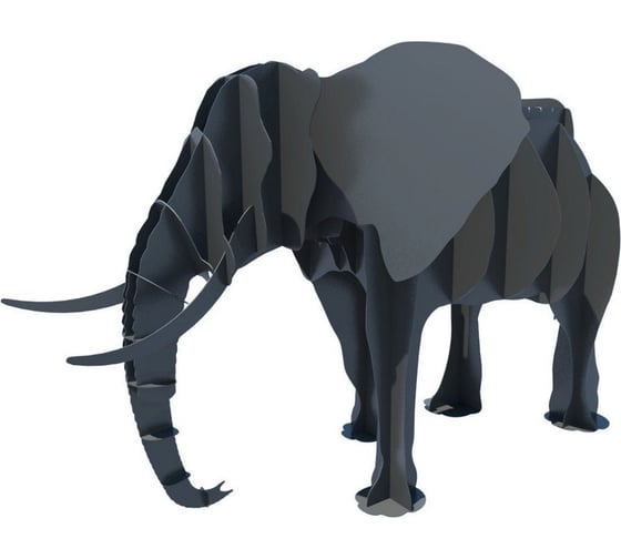 Мангал Резка Металла Слон объемный 3D 233 1