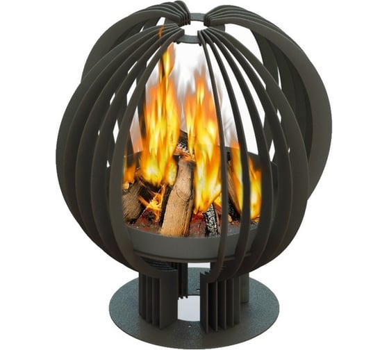 Дизайнерский очаг Резка Металла Шар 20 ребер 708 1