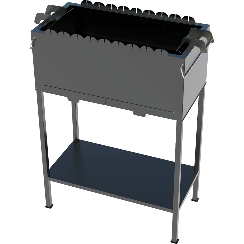 Мангал Резка Металла с регулировкой глубины жаровни 260 для мяса и рыбы ...