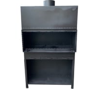 Мангал Резка Металла с заслонкой на вытяжку и колосниками 8 мм 223