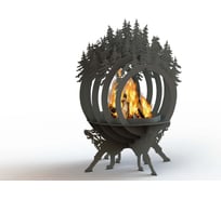 Костровая чаша Резка Металла Очаг лес дизайнерский 712