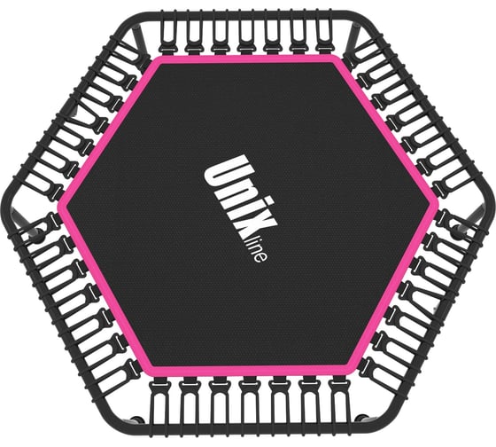 Батут UNIXline UNIX Line FITNESS Pink lite, 130 см, + BP TR130FITWHP