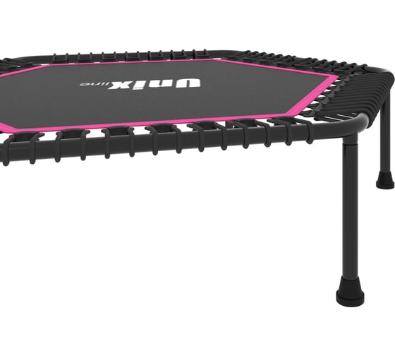 Батут UNIXline UNIX Line FITNESS Pink lite, 130 см, + BP TR130FITWHP