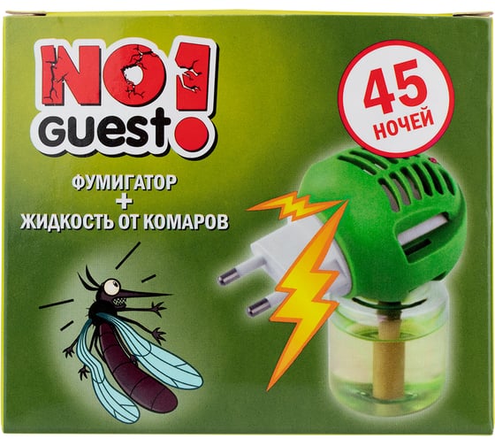 Электрофумигатор + жидкость от комаров NoGuest 45 ночей СЗ.060003