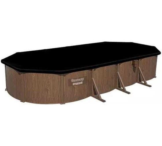 Каркасный бассейн Bestway 732x366x130 см, композит, 27090 л, песочный фильтр-насос 5678л\ч, лестница, тент, подставка 561CW BW