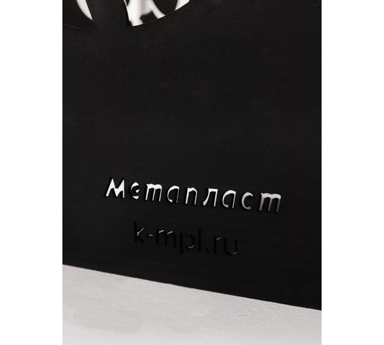 Костровая чаша НАЮ квадратная Рыбалка 48,5x48,5x55 см, сталь 3 мм КЧЧ-Рыбалка