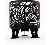 Костровая чаша НАЮ круглая Солнце 59,5x68 см, сталь 3 мм КЧС-Солнце