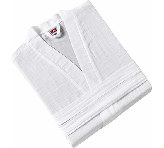 Муслиновый халат TAC 135 г/м2, размер L, WHITE, белый 1450-67253