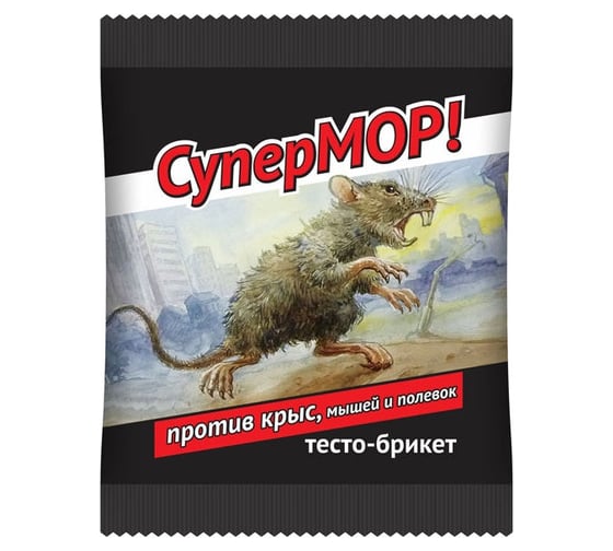 Приманка - тесто от мышей и крыс Супермор 42 г 4607043206886
