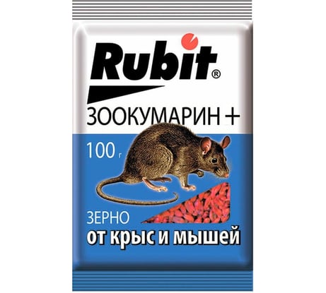 Зерна от грызунов Rubit зоокумарин+ 100 г 24982