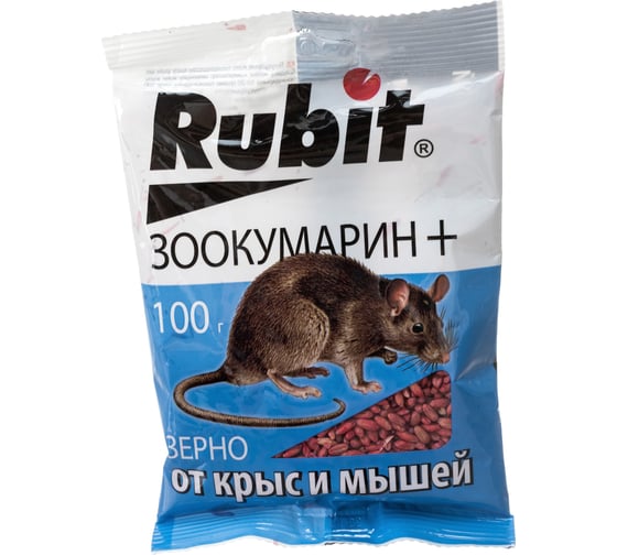 Зерна от грызунов Rubit зоокумарин+ 100 г 24982