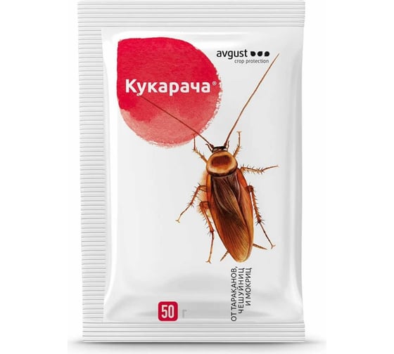 Гранулы от тараканов и мокриц Avgust Кукарача 50 г A00493