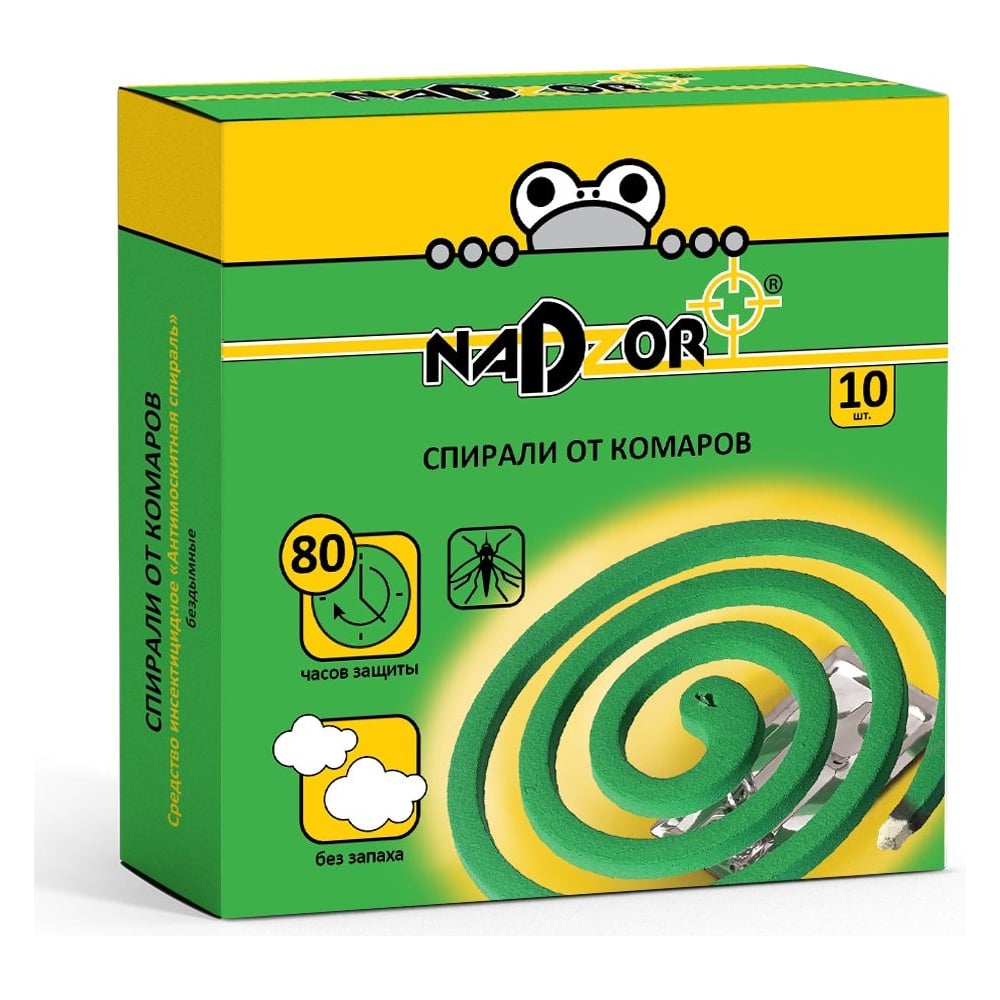 Спирали от комаров Nadzor зеленые 118869 - выгодная цена, отзывы ...