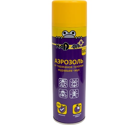 Аэрозоль Nadzor XXL от тараканов, клопов, муравьев, мух, 440 мл 118211