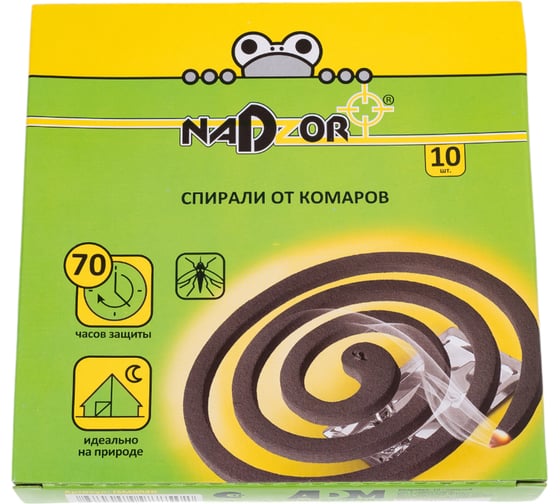 Спирали от комаров Nadzor черные 117540