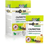 Влажные салфетки с эфирным маслом от комаров Nadzor БИО, Botanic 118666