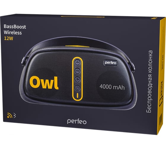 Bluetooth-колонка Perfeo OWL, черная, 30010876