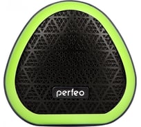 Bluetooth-колонка Perfeo TRIANGLE, черная/зеленая, 30013686